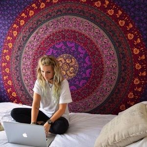 Purple Mandala Tapestry